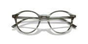 Clear Lenses, Polished Striped Green Frame