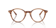 Clear Lenses, Polished Striped Brown Frame