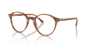 Clear Lenses, Polished Striped Brown Frame