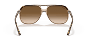 Light Brown Gradient Lenses, Polished Havana On Transparent Brown Frame