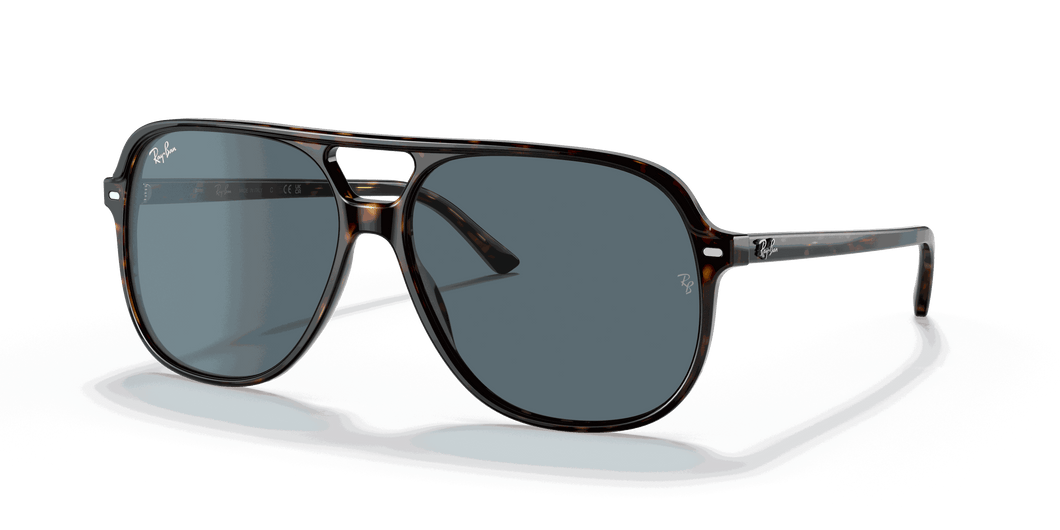 [Blue Lenses, Polished Havana Frame]