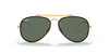 [Dark Green Lenses, Polished Arista Gold Frame]