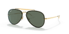 [Dark Green Lenses, Polished Arista Gold Frame]