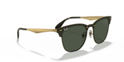 Dark Green Lenses, Polished Gold Frame