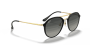 Grey Gradient Lenses, Polished Black Frame