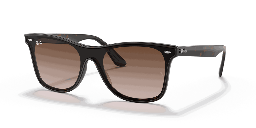 [Brown Gradient Lenses, Polished Light Havana Frame]