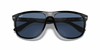 [Dark Blue Lenses, Polished Black Frame]