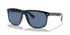 [Dark Blue Lenses, Polished Black Frame]