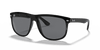 [Grey Lenses, Polished Black Frame]