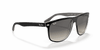 [Grey Gradient Lenses, Polished Black On Transparent Frame]