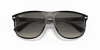 [Grey Gradient Lenses, Polished Black On Transparent Frame]