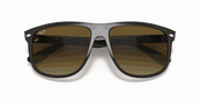 Brown Gradient Lenses, Polished Black On Brown Frame