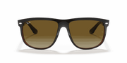 Brown Gradient Lenses, Polished Black On Brown Frame