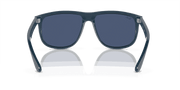 Dark Blue Lenses, Polished Dark Blue Frame