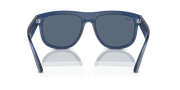 Blue Lenses, Polished Transparent Navy Blue Frame