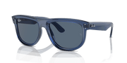 Blue Lenses, Polished Transparent Navy Blue Frame