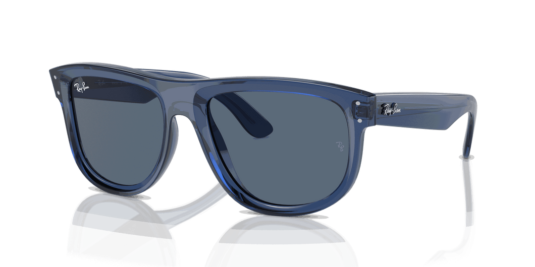 [Blue Lenses, Polished Transparent Navy Blue Frame]