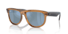 [Light Blue Lenses, Polished Transparent Camel Brown Frame]