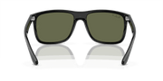 Green Lenses, Polished Black Frame