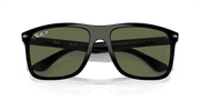 Green Lenses, Polished Black Frame