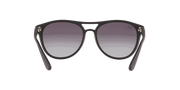 Light Grey Gradient Dark Grey Lenses, Matte Rubber Black Frame