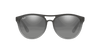 [Grey Mirror Silver Gradient Lenses, Polished Rubber Grey On Clear Grey Frame]