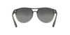 [Grey Mirror Silver Gradient Lenses, Polished Rubber Grey On Clear Grey Frame]