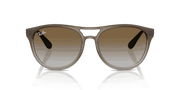 Green Gradient Lenses, Polished Brown Gradient On Clear Grey Frame