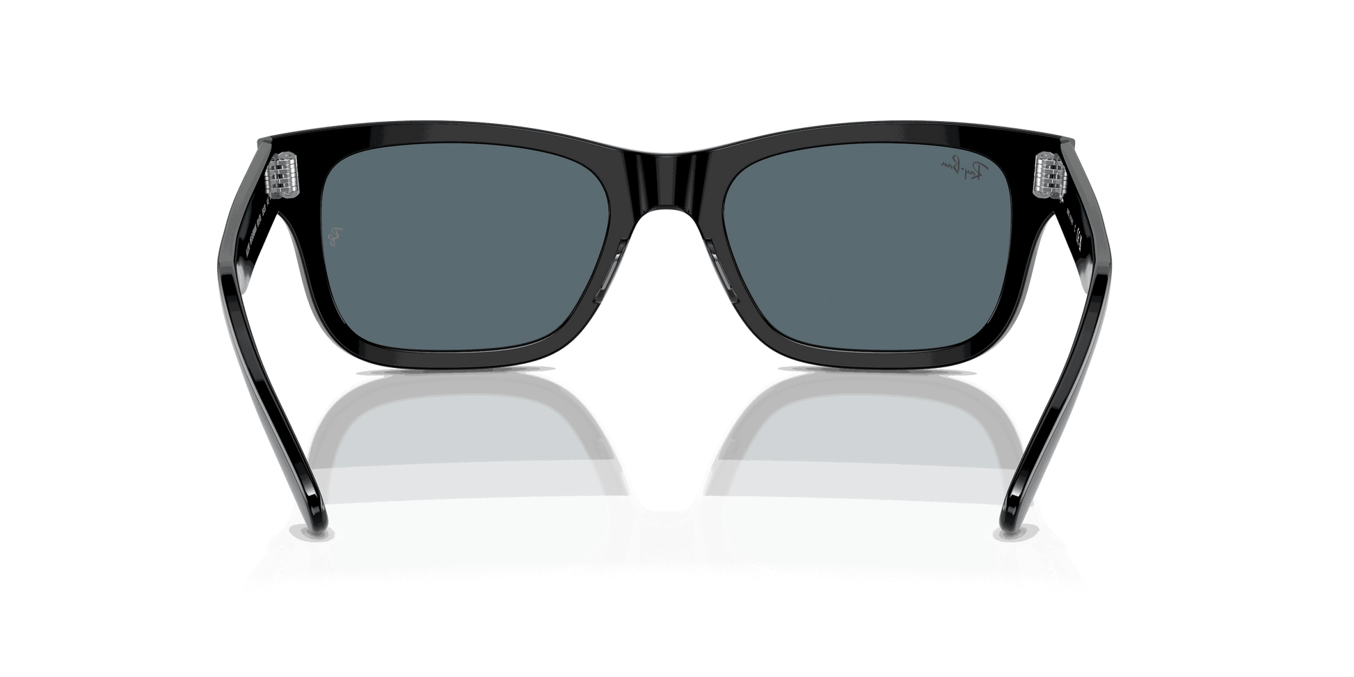 [Blue Lenses, Polished Black Frame]