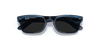 [Dark Grey Lenses, Polished Striped Blue Frame]