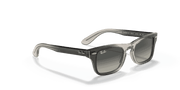 Gradient Grey Lenses, Polished Transparent Grey Frame