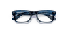 [Clear Lenses, Polished Striped Blue Frame]