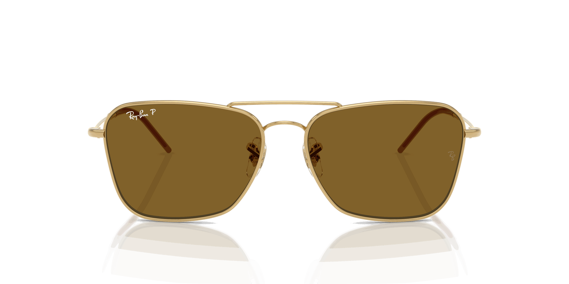 [Polar Dark Brown Lenses, Polished Arista Gold Frame]