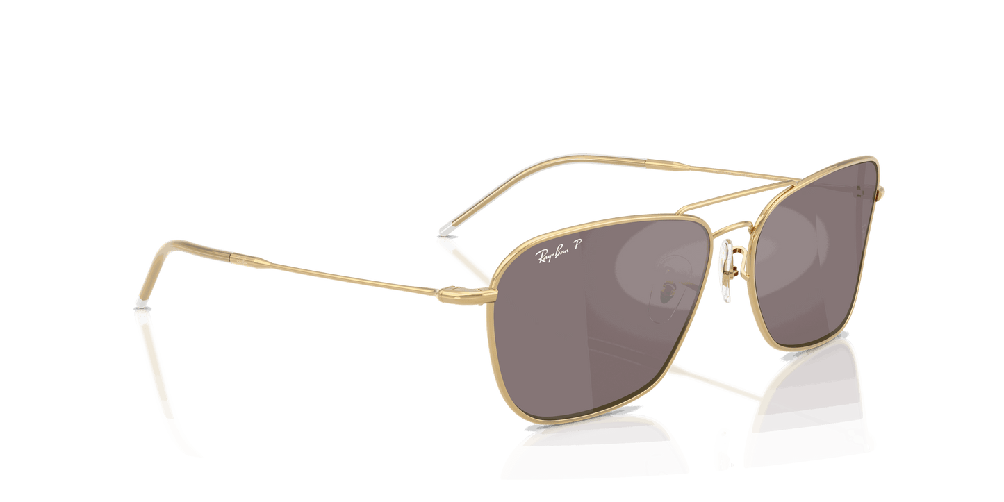 [Polar Pink Lenses, Polished Arista Gold Frame]