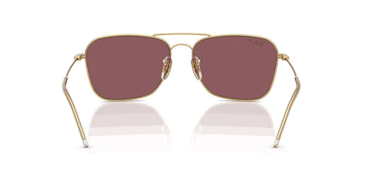 [Polar Pink Lenses, Polished Arista Gold Frame]