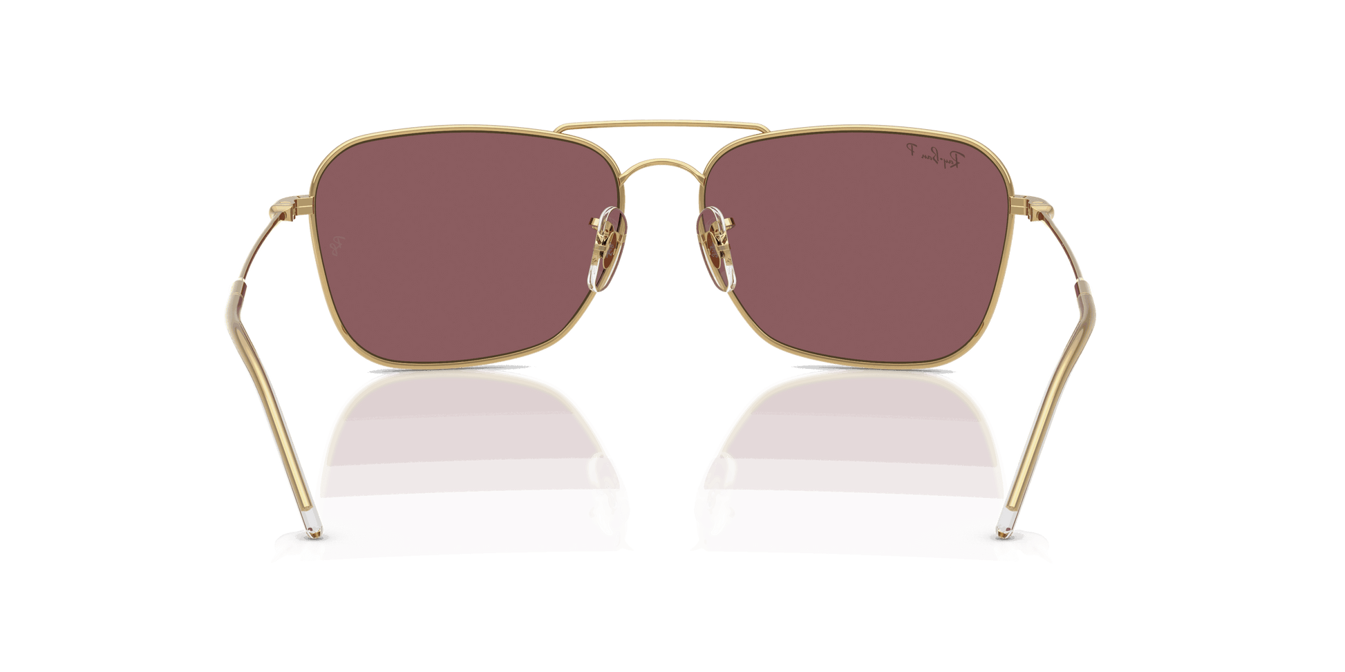 [Polar Pink Lenses, Polished Arista Gold Frame]