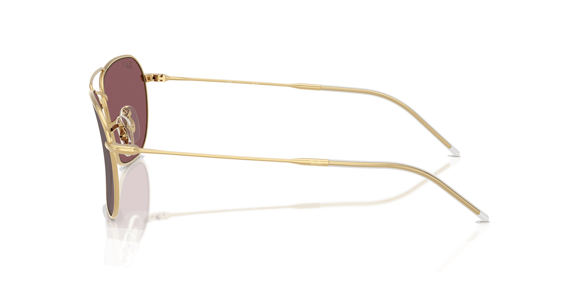 [Polar Pink Lenses, Polished Arista Gold Frame]