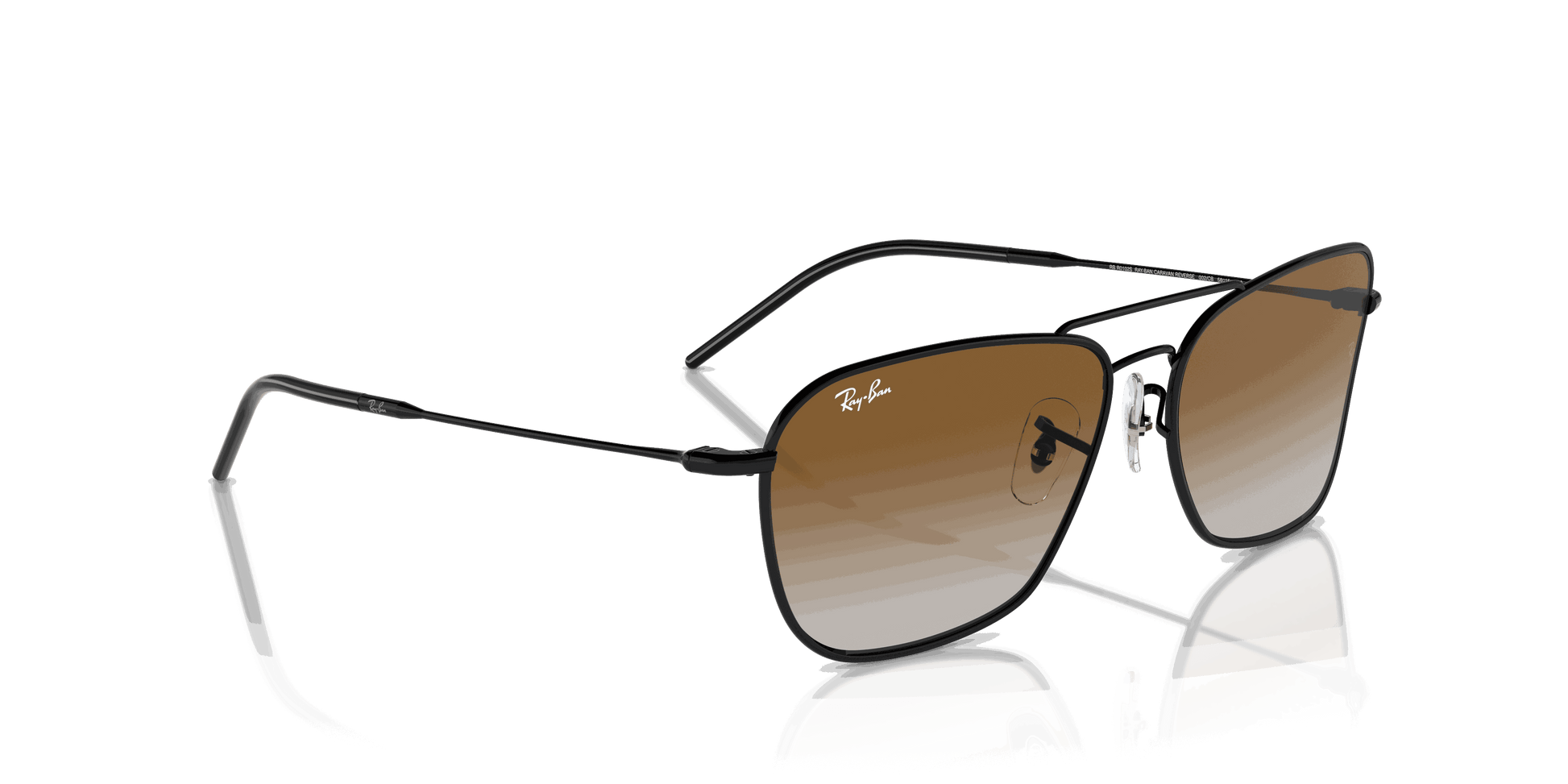 [Brown Lenses, Polished Black Frame]