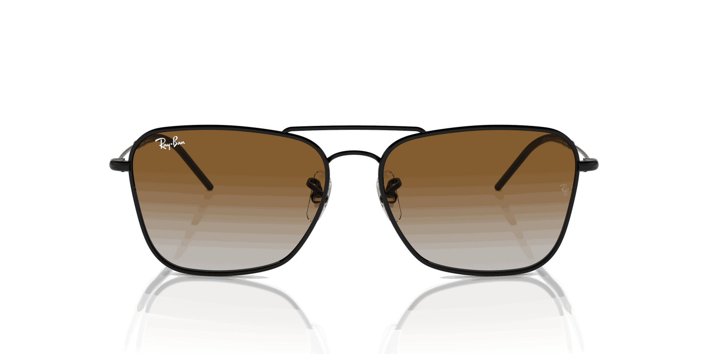 [Brown Lenses, Polished Black Frame]