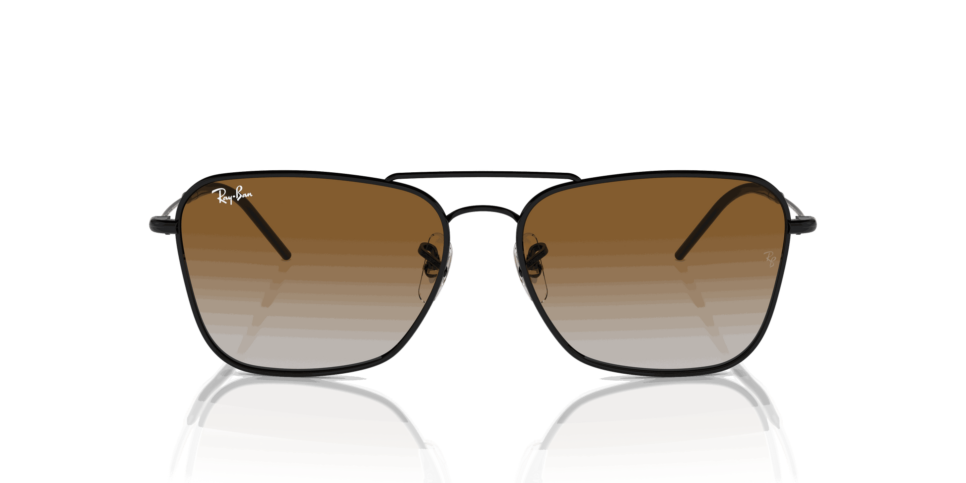 [Brown Lenses, Polished Black Frame]