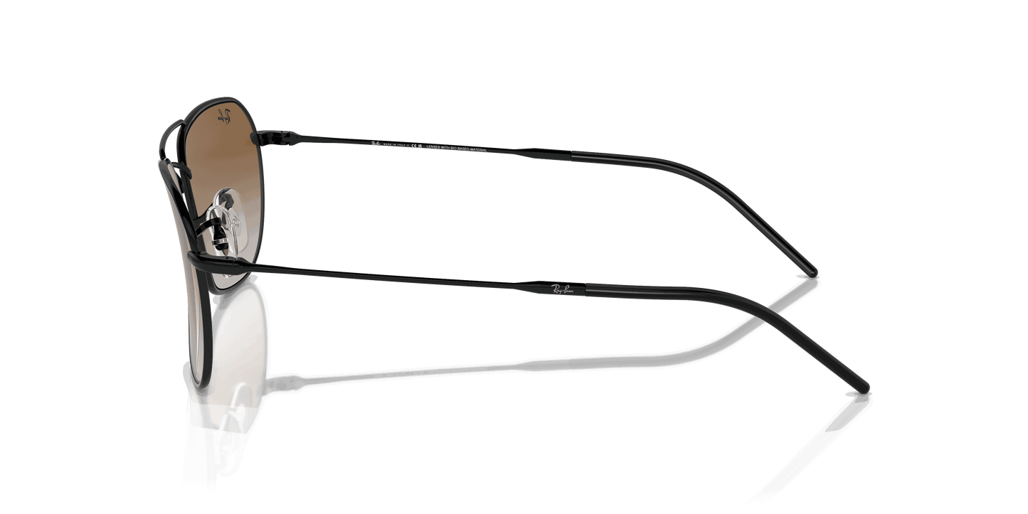 [Brown Lenses, Polished Black Frame]