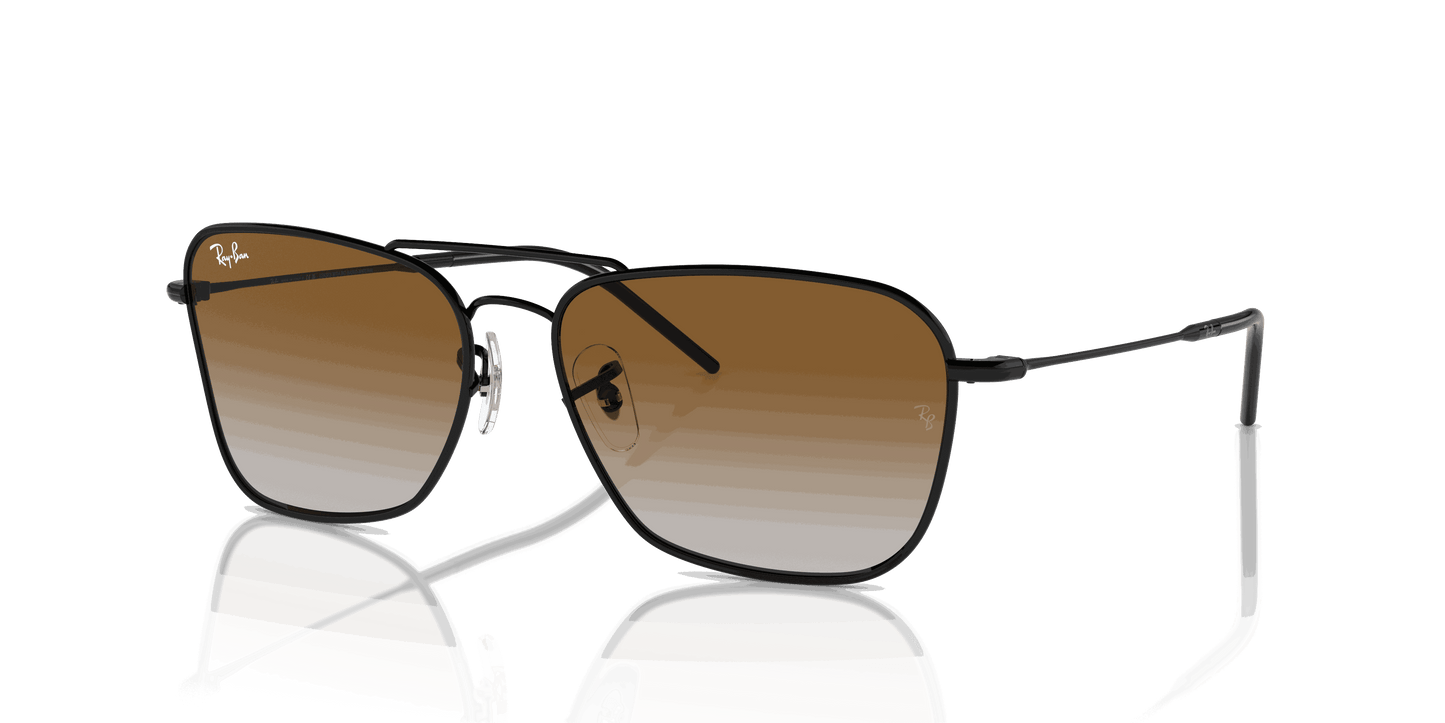 [Brown Lenses, Polished Black Frame]