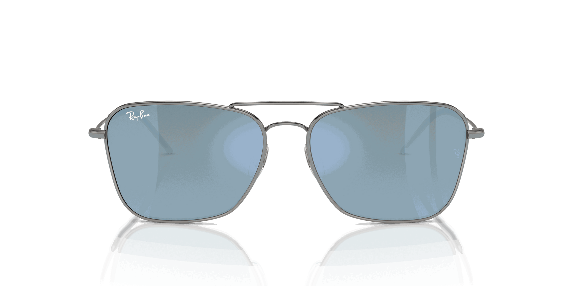 [Light Blue Lenses, Polished Gunmetal Frame]
