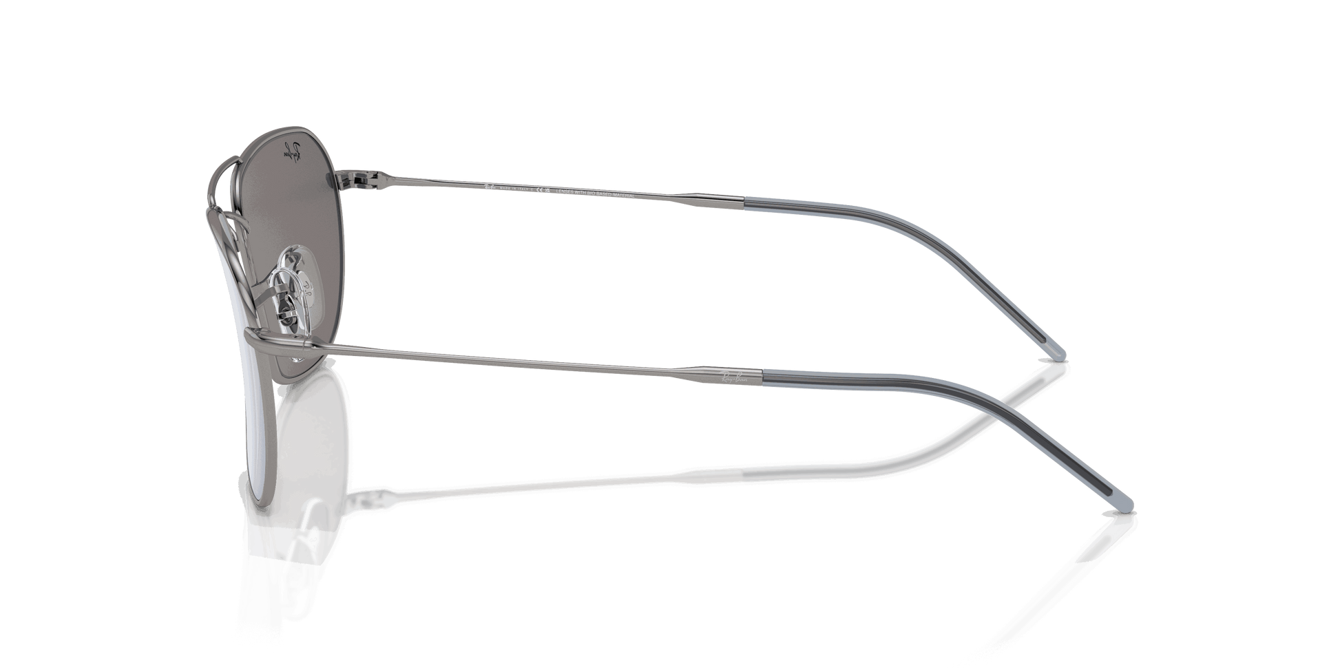 [Light Blue Lenses, Polished Gunmetal Frame]