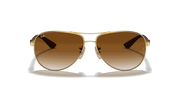 Light Brown Gradient Lenses, Polished Arista Gold Frame