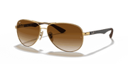 Light Brown Gradient Lenses, Polished Arista Gold Frame