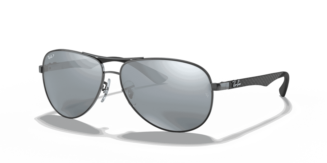 [Silver Lenses, Polished Gunmetal Frame]