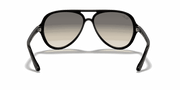 Light Grey Gradient Lenses, Polished Black Frame