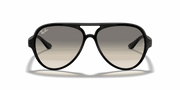 Light Grey Gradient Lenses, Polished Black Frame