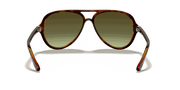 Green Gradient Lenses, Polished Light Havana Frame